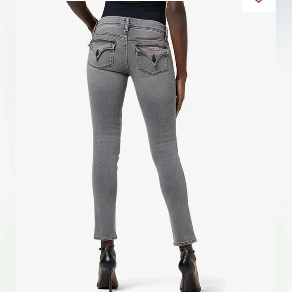Hudson Jeans Collin Midrise Skinny Jeans Stone Grey Size 25”